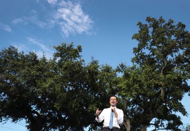 Democratic presidential candidate and South Bend, Indiana Mayor Pete Buttigieg speaks during a grassroots fundraiser at the Wynwood Walls on May 20, 2019 in Miami, Florida.