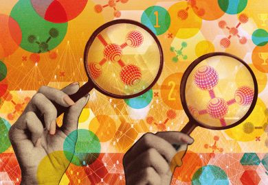 Peer review science illustration