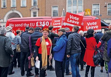 Campaigners for the Vote Leave movement Campaigners for the Vote Leave movement