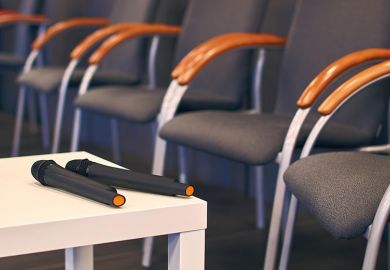 Microphones on a table