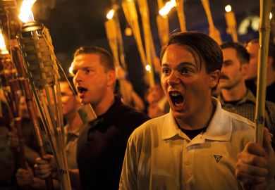 White supremacists march with torches in Charlottesville
