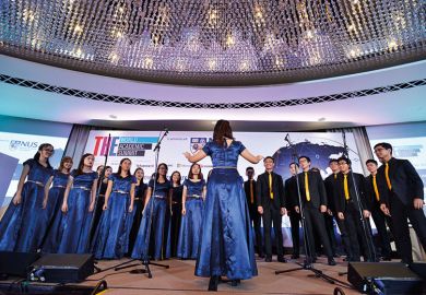 Choir at THE World Academic Summit 2018
