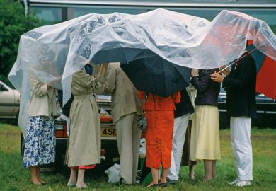 England, Oxfordshire, Henley Regatta, people under cover