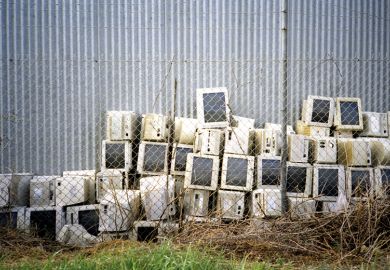 Pile of old computers