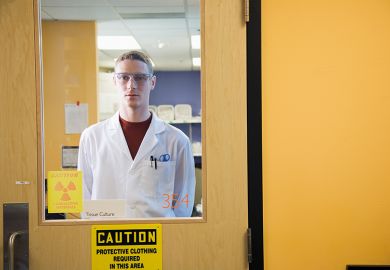 Scientist in lab coat