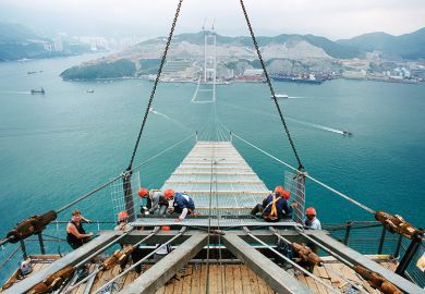 Bridge construction Hong Kong Bridge construction Hong Kong