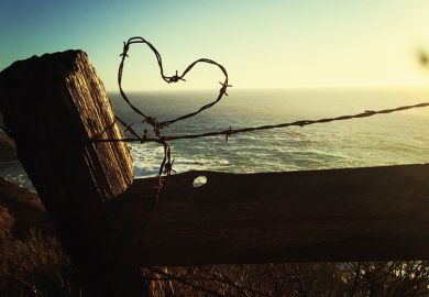 Barbed wire heart