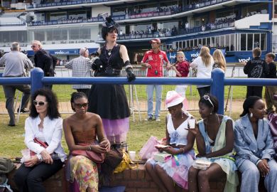 South African's attend the annual Durban July horse race, in Durban, South Africa