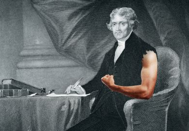 Thomas Jefferson with bare arm