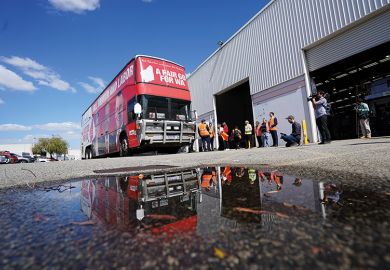 The Labor election campaign bus, Australia