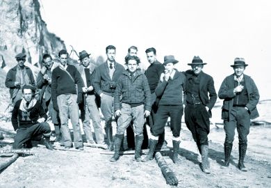 Students on a field trip, 1921 Students on a field trip, 1921