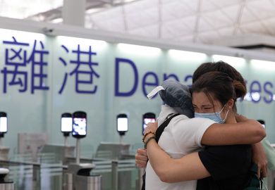 Farewell at Hong Kong International Airport Farewell at Hong Kong International Airport