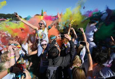 Color Run in Centennial Park in Sydney, Australia