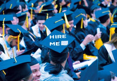 “Hire me” mortarboard