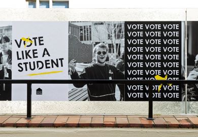 Election posters for student elections, University of Essex, Colchester Election posters for student elections, University of Essex, Colchester