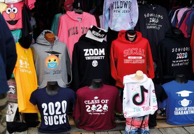 Shop for t-shirts including "ZOOM UNIVERSITY," "SOCIAL DISTANCING," and "2020 SUCKS" on May 24, 2020 in Wildwood, New Jersey Shop for t-shirts including "ZOOM UNIVERSITY," "SOCIAL DISTANCING," and "2020 SUCKS" on May 24, 2020 in Wildwood, New Jersey
