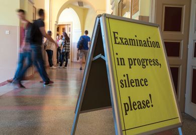 Examination in Progress, Silence Please sign Examination in Progress, Silence Please sign