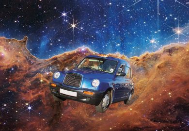 Taxi in outer space Taxi in outer space