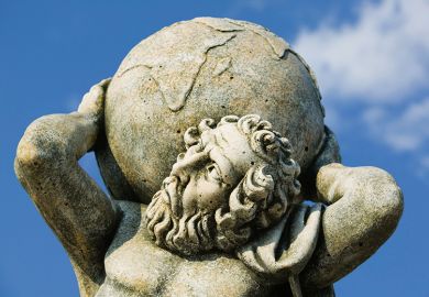 Statue of Greek god Atlas Statue of Greek god Atlas