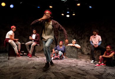 Sizwesandile Mnisi and the rest of the cast of The Fall.