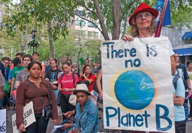 There is no Planet B climate change protester