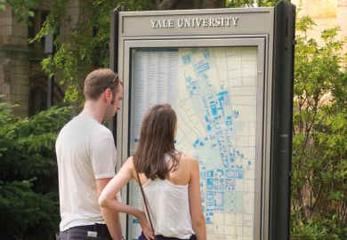 Yale university_map_two people looking