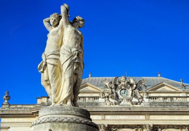 A statue of the three graces in Montpellier A statue of the three graces in Montpellier, symbolising the humanities