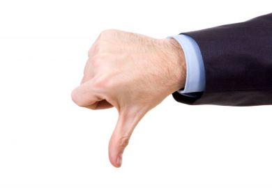 Thumbs down illustrating international student flows to Australia and New Zealand