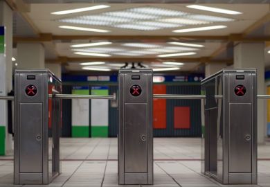 Ticket barriers shut Ticket barriers shut