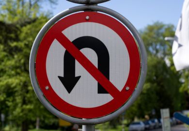 Traffic sign no u turn allowed