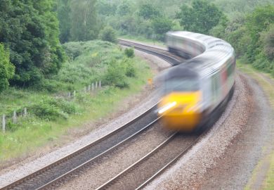 Train driving quickly, Best UK universities for student experience Train driving quickly, Best UK universities for student experience