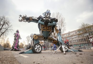A transformer robot A transformer robot, symbolising artificial intelligence