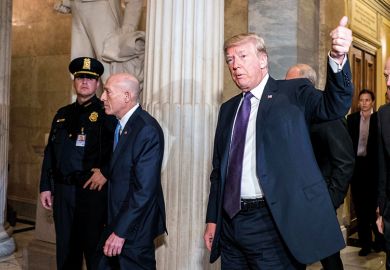 Trump giving thumbs up