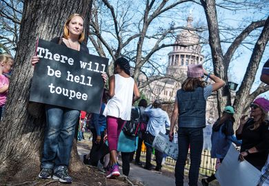Trump protester in Washington