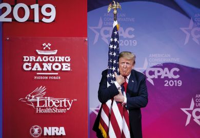 Trump hugging flag Trump hugging flag