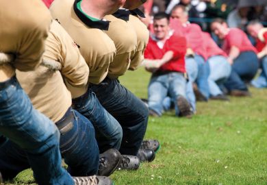 Tug of war competition