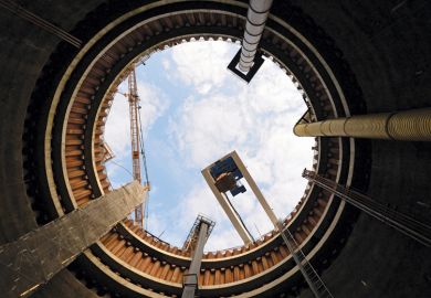 Tunnel opening, Crossrail tunnel, Canning Town, London