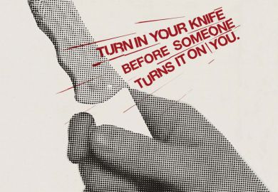 'Turn in your knife before someone turns it on you' police poster