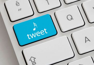 Twitter tweet button on Apple Mac keyboard Twitter tweet button on Apple Mac keyboard