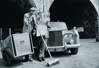 Two men with Rolls Royce