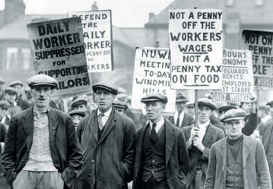 UK workers demonstrating during General Strike of 1926