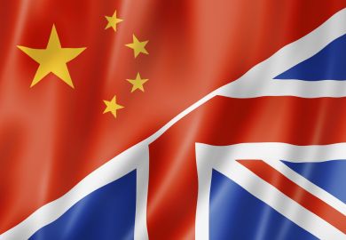 UK China flag