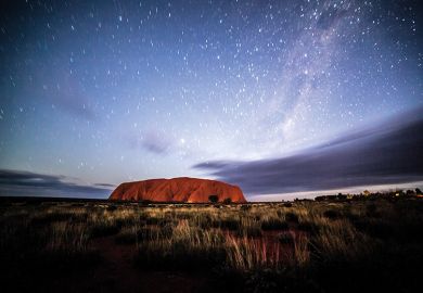 Night sky at Uluru