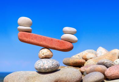 Balanced stones, symbolising funding 