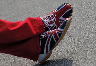 Union flag shoes