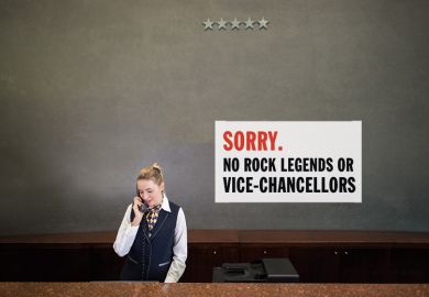 University hotel receptionist