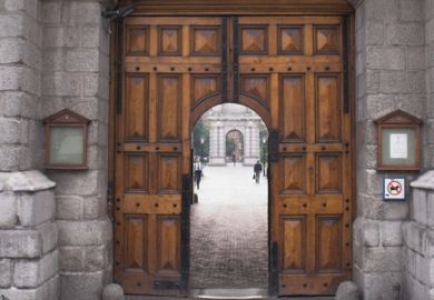 An open university gate