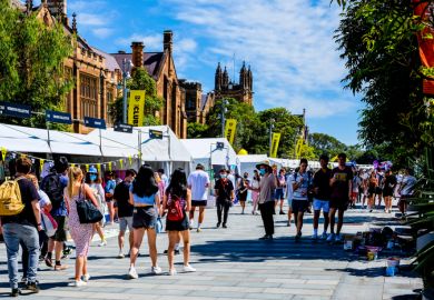A welcome fair at the University of Sydney A welcome fair at the University of Sydney