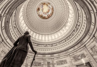 Statue of George Washington beneath the US Capitol rotunda Statue of George Washington beneath the US Capitol rotunda