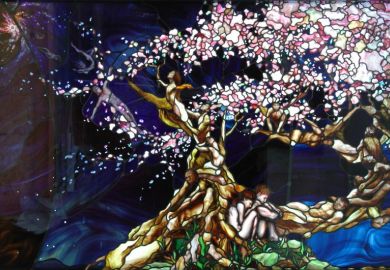 Stained glass mural, Utah Valley University